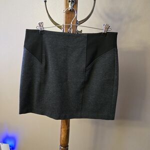 BCBGeneration Black and Gray Mini Skirt